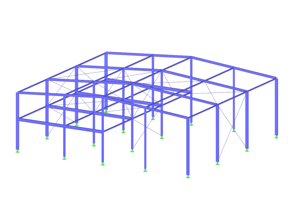 Stahlbauhalle mit kaltgeformten Stahlprofilen